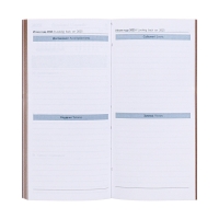 Еженедельник датированный 2025 года, 80х165 мм, 64 листа ESCALADA, мягкая обложка из искусственной кожи, блинтовое тиснение, блок 70 г/м², бежевый Еженедельник датированный 2025 года, 80х165 мм, 64 листа ESCALADA, мягкая обложка из искусственной кожи, блинтовое тиснение, блок 70 г/м², бежевый