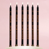 Свечи для торта &laquo;С Днём Рождения&raquo;, 6 шт., 14 х 0,5 см