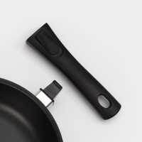 Сковорода «Традиция», d=24 см, съёмная ручка, антипригарное покрытие, цвет чёрный Сковорода «Традиция», d=24 см, съёмная ручка, антипригарное покрытие, цвет чёрный