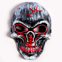 Карнавальная маска &laquo;Череп&raquo;, световая
