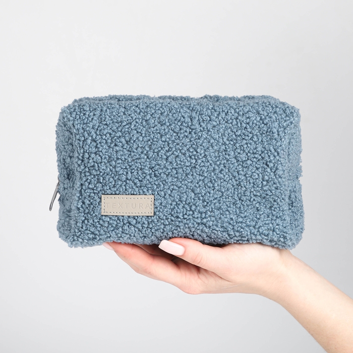 Косметичка на молнии, TEXTURA, цвет синий Косметичка на молнии, TEXTURA, цвет синий