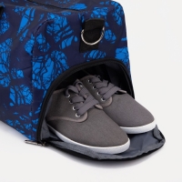 Сумка спортивная на молнии, наружный карман, средний размер, цвет синий Сумка спортивная на молнии, наружный карман, средний размер, цвет синий