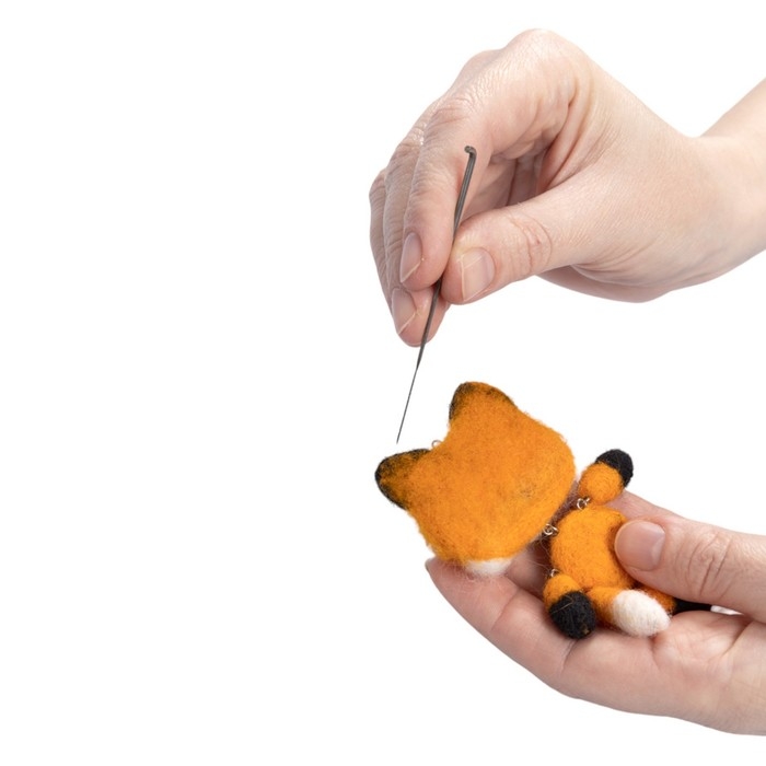 Игрушка брелок &laquo;Лисёнок&raquo;, валяние шерстью