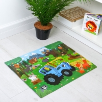 Пазл напольный &laquo;Синий трактор в лесу&raquo;, 20 крупных деталей