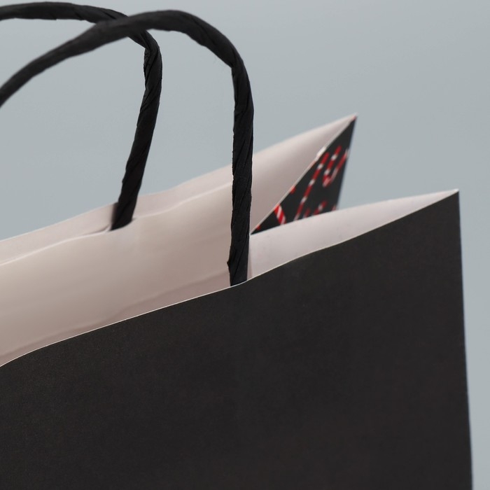 Пакет подарочный новогодний крафтовый &laquo;Не от сердца&raquo;, 22 х 22 х 11 см, Новый год