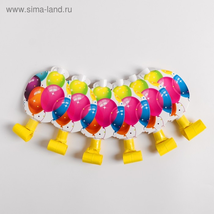 Язычки-гудки &laquo;Кристальные шары&raquo;, набор 6 шт.