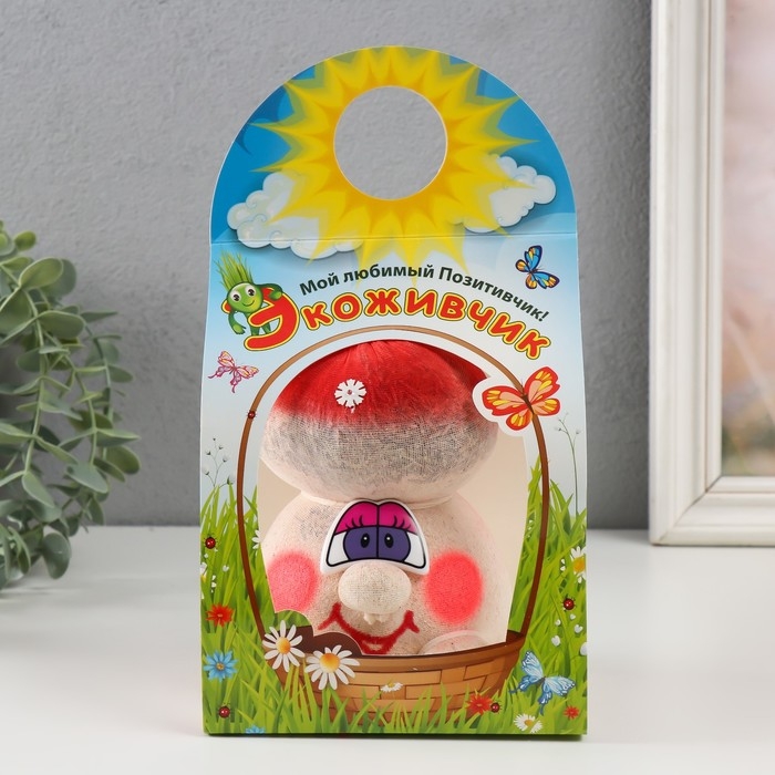 Растущий подарок травка Экоживчик "Мухомор"