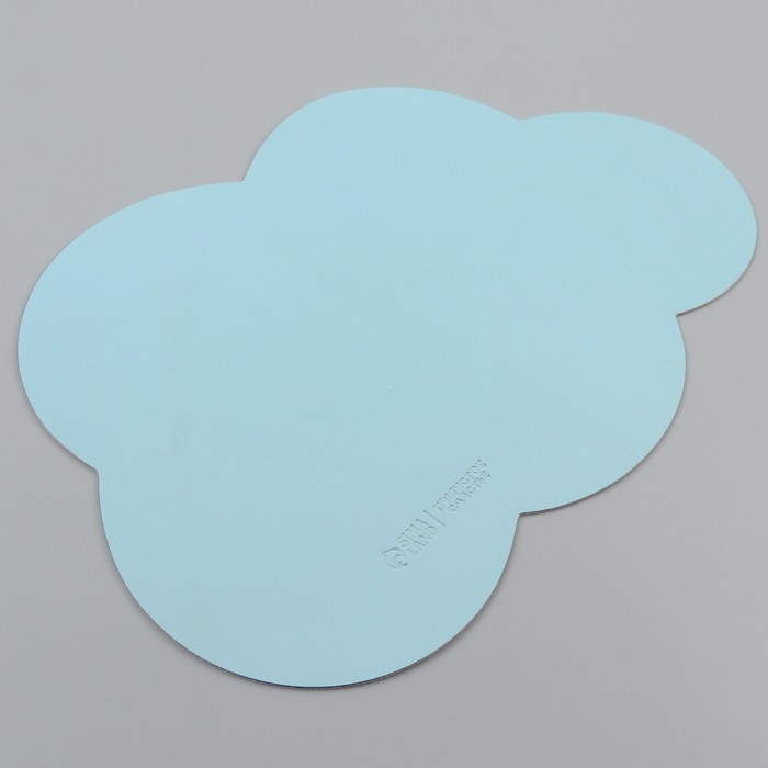 Коврик под миску &laquo;Облако&raquo;, 39 х 27 см, мятный цвет