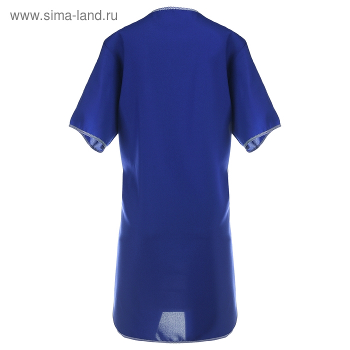 Халат габардин, р. 52, рост 170-176 см, цвет василёк