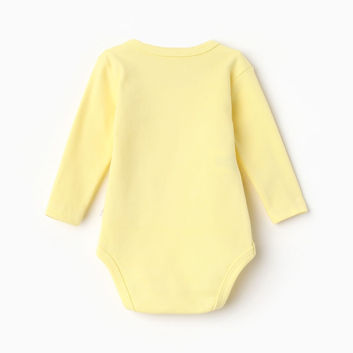 Боди детский, цвет жёлтый, рост 62 см