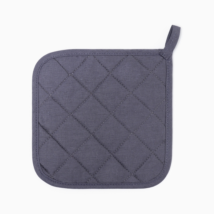 Новый год. Прихватка Доляна "Снежная зима" 17х17 см, 35% хл, 65% пэ, ватин 250 г/м2