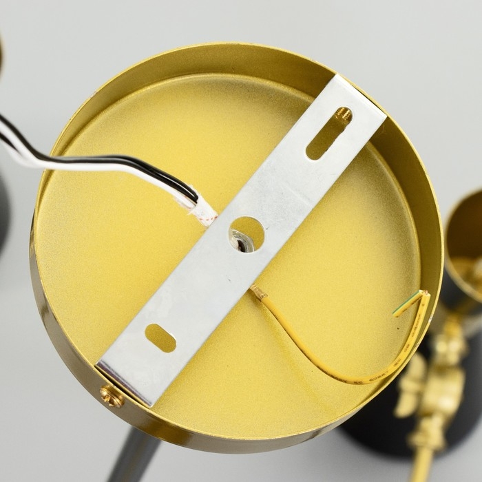 Люстра Люстра "Бьянка" 5хЕ14 40Вт 5хG4 20Вт черно-золотой 70х70х30 см BayerLux