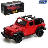 Машина металлическая JEEP WRANGLER, 1:32, инерция, цвет матовый красный Машина металлическая JEEP WRANGLER, 1:32, инерция, цвет матовый красный