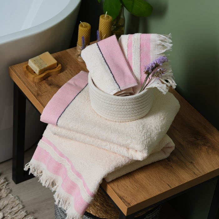 Полотенце махровое Love Life &laquo;Муссон&raquo; 30х50 см, розовый, 100% хл, 500 гр/м2