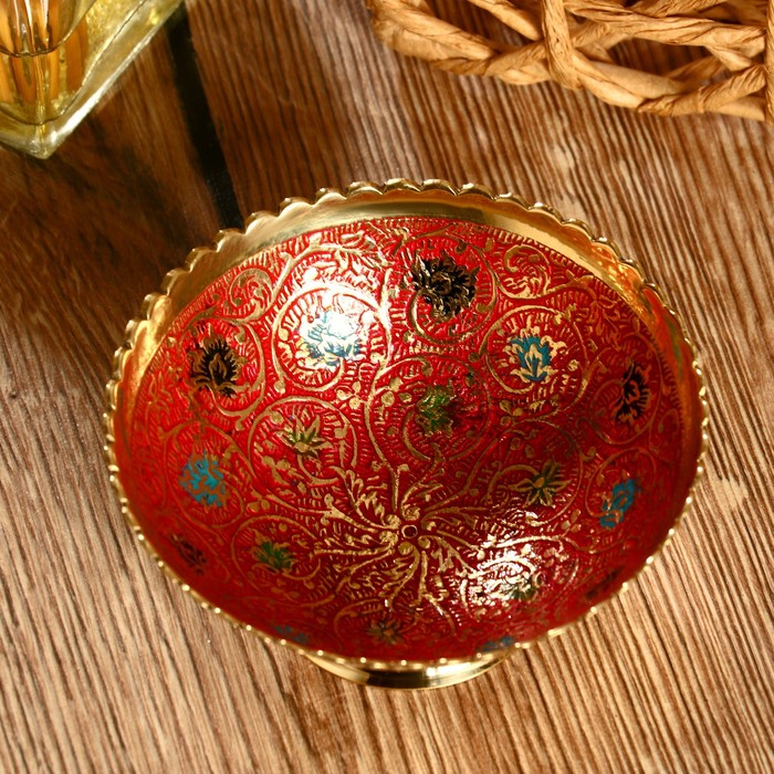 Блюдо латунь Блюдо латунь "Лорена" 9,5х9,5х4 см