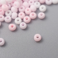 Бисер стекло 11/0 "Матовый. Меланж розовый" 10 гр Бисер стекло 11/0 "Матовый. Меланж розовый" 10 гр