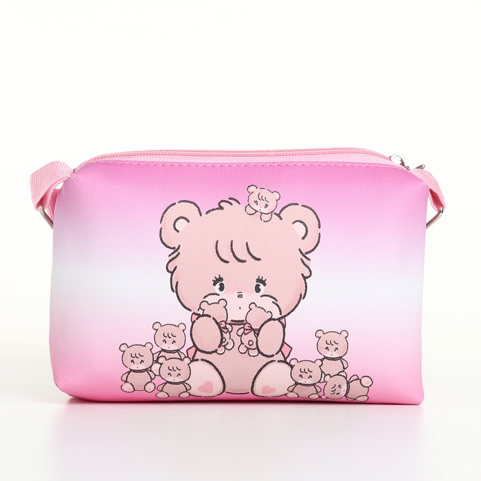 Сумка детская для девочки на молнии, цвет розовый Сумка детская для девочки на молнии, цвет розовый