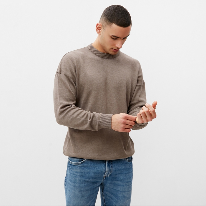Джемпер мужской  MINAKU: Casual Collection цвет тауп, р-р 52