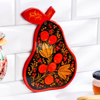 Доска разделочная «Груша», хохлома Доска разделочная «Груша», хохлома