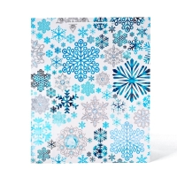 Пакет подарочный новогодний ламинированный &laquo;Снежинки&raquo;, XL 40 х 49 х 19 см