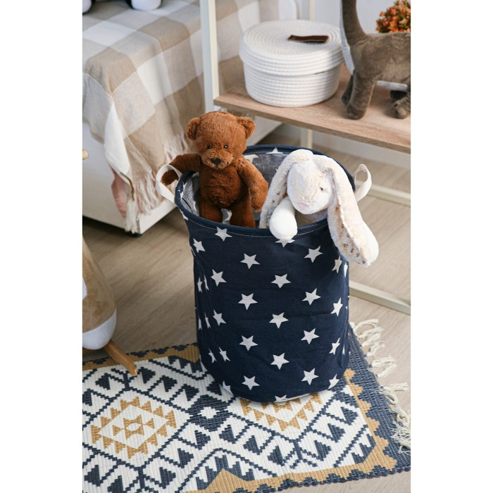 Корзина для белья Доляна «Звёздочки», 35×45 см Корзина для белья Доляна «Звёздочки», 35×45 см