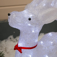 Светодиодная фигура &laquo;Оленёнок&raquo; 46 &times; 70 &times; 22 см, акрил, 100 LED, 8 режимов, 220 В, свечение белое