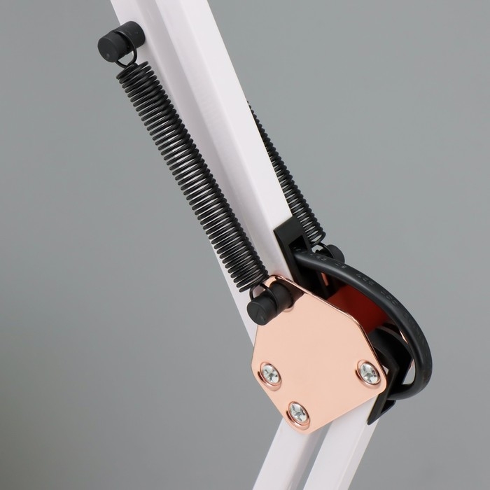 Настольная лампа Настольная лампа "Джоел" Е27 40Вт бело-золотой 15х15х63 см RISALUX