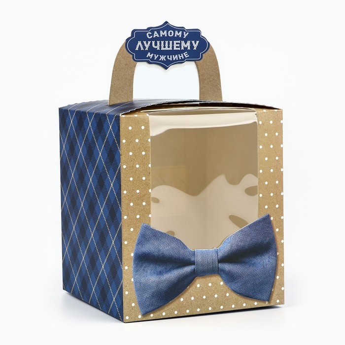 Коробка складная &laquo;Мужской стиль&raquo; 14 х 16 х 14 см