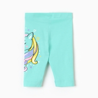 Бриджи для девочки, цвет ментол, рост 80 см