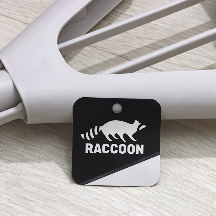 Швабра для мытья пола PVA Raccoon, со складным отжимом, насадка 28&times;6 см, стальная ручка с 3 секциями 130 см