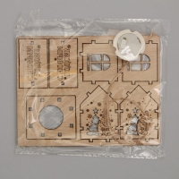 Ёлочная игрушка новогодняя  &laquo;Новый год: С Новым годом&raquo;,   6 х 4,5 см