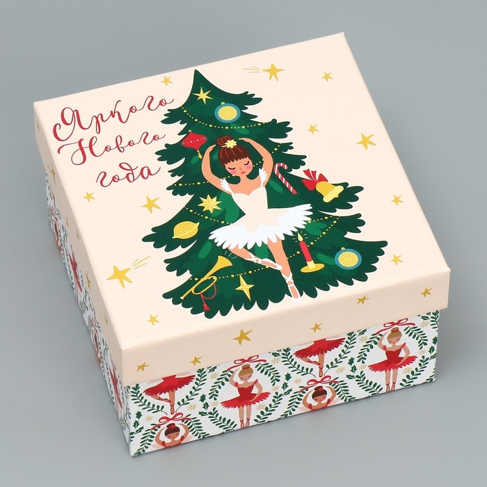 Набор подарочных коробок 10 в 1 &laquo;Щелкунчик&raquo;, 10 х 10 х 6 &ndash; 28 х 28 х 15 см, Новый год