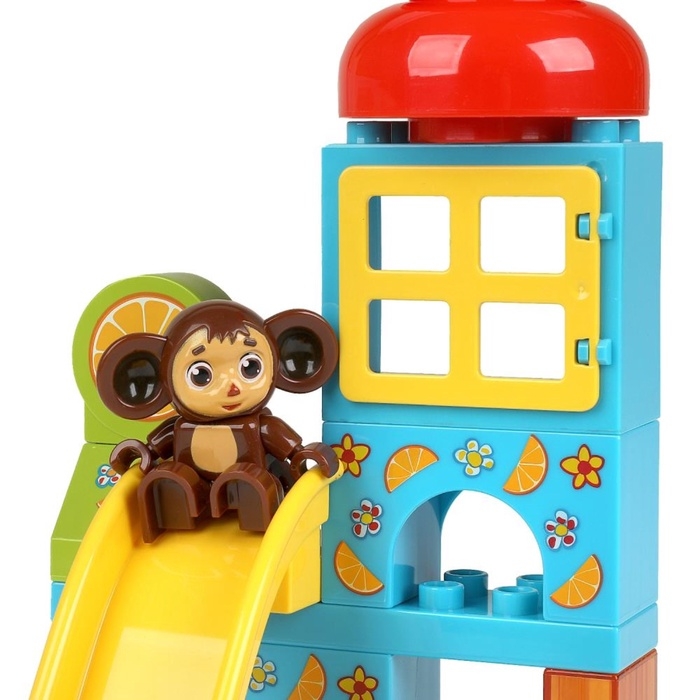 Конструктор для малышей &laquo;Чебурашка на горке&raquo;, союзмультфильм, 13 деталей