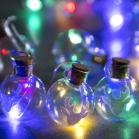 Гирлянда «Нить» 1.6 м с насадками «Шарики с оленем», IP20, серебристая нить, 15 LED, батарейки ААх2 (нет в комплекте), свечение мульти Гирлянда «Нить» 1.6 м с насадками «Шарики с оленем», IP20, серебристая нить, 15 LED, батарейки ААх2 (нет в комплекте), свечение мульти