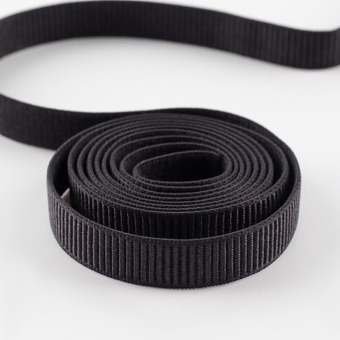 Резинка бельевая, в рубчик, 10 мм, 10 ± 1 м, цвет чёрный Резинка бельевая, в рубчик, 10 мм, 10 ± 1 м, цвет чёрный