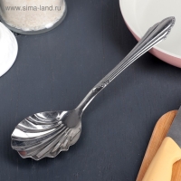 Ложка гарнирная из нержавеющей стали &laquo;Королевство&raquo;, 30 мл, h=23 см, цвет серебряный