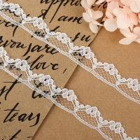 Кружево капроновое, 15 мм &times; 10 &plusmn; 1 м, цвет белый