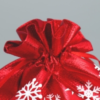 Мешочек подарочный парча &laquo;С Новым Счастьем&raquo;, 16 х 24 см +/- 1.5 см, Новый год