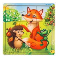 Пазл &laquo;Лесные зверята&raquo;, 9 деталей