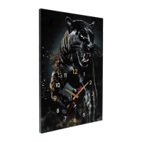 Часы-картина настенные интерьерные "Чёрная пантера в движении", бесшумные, 50 х 70 см Часы-картина настенные интерьерные "Чёрная пантера в движении", бесшумные, 50 х 70 см