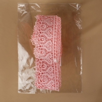 Кружево гипюровое, 46 мм &times; 11 &plusmn; 1 м, цвет нежно-розовый