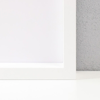 Фоторамка МДФ "Valerie" 50х70 см с паспарту 40х50 см, белый (пластиковый экран)