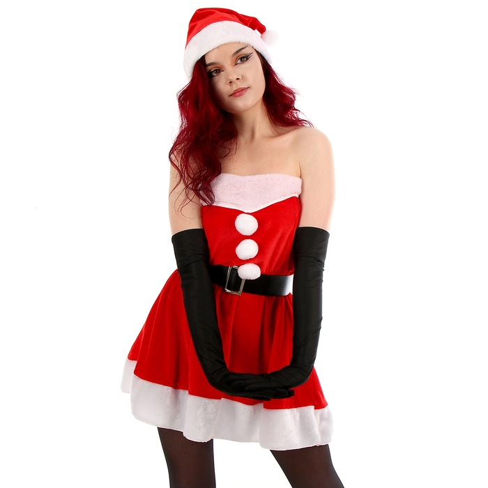 Карнавальный набор &laquo;Мисс Санта&raquo;, р-р 44-46