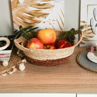 Корзина для хранения плетёная ручной работы Доляна «Тэри», с ручками, 40×24×12 см, цвет коричневый Корзина для хранения плетёная ручной работы Доляна «Тэри», с ручками, 40×24×12 см, цвет коричневый