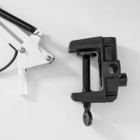 Лампа настольная Е27, h=55 см, шарнирная, на зажиме (220В) белая RISALUX Лампа настольная Е27, h=55 см, шарнирная, на зажиме (220В) белая RISALUX