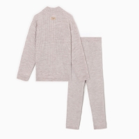 Костюм (кофта и брюки) детский MINAKU, цвет бежевый, рост 134 см Костюм (кофта и брюки) детский MINAKU, цвет бежевый, рост 134 см