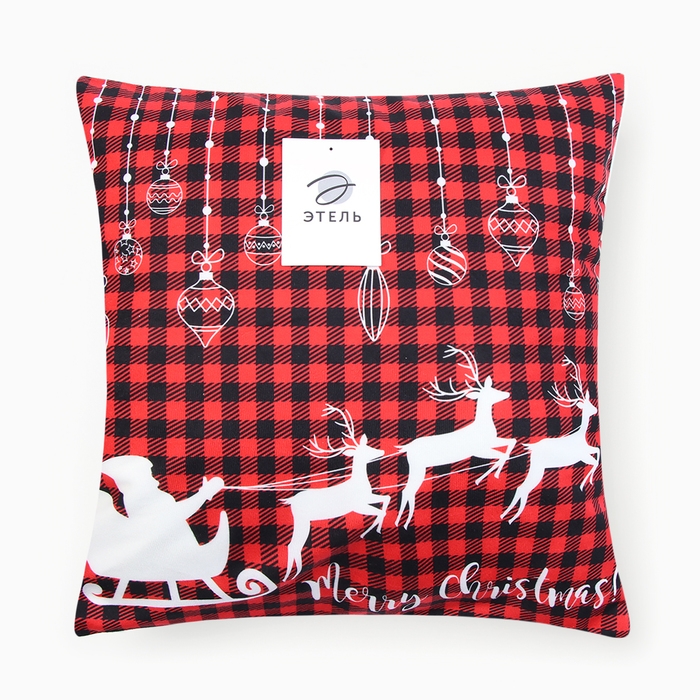 Новый год. Чехол на подушку Этель Новый год. Чехол на подушку Этель "Олени" 40х40см,100% п/э