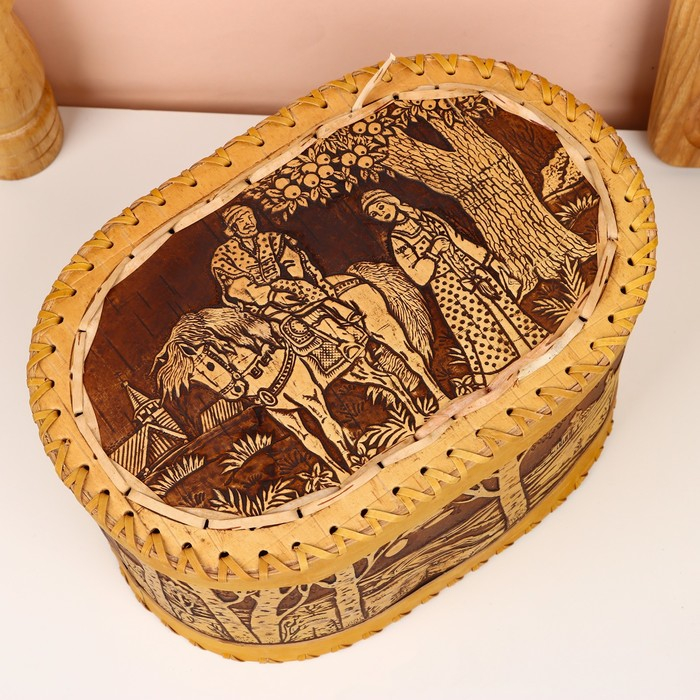 Батонница &laquo;Сказка&raquo;, 26х17х15 см, береста