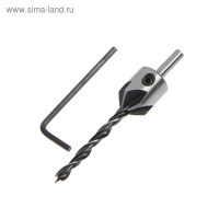 Сверло с зенкером ТУНДРА, 5 х 85 мм Сверло с зенкером ТУНДРА, 5 х 85 мм