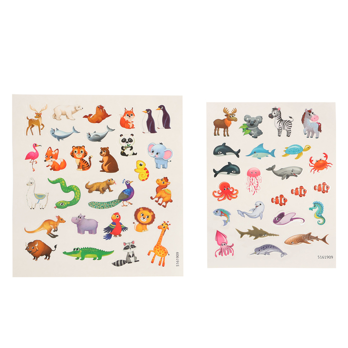 Обучающий набор &laquo;Глобус-раскраска&raquo;, изучаем животных